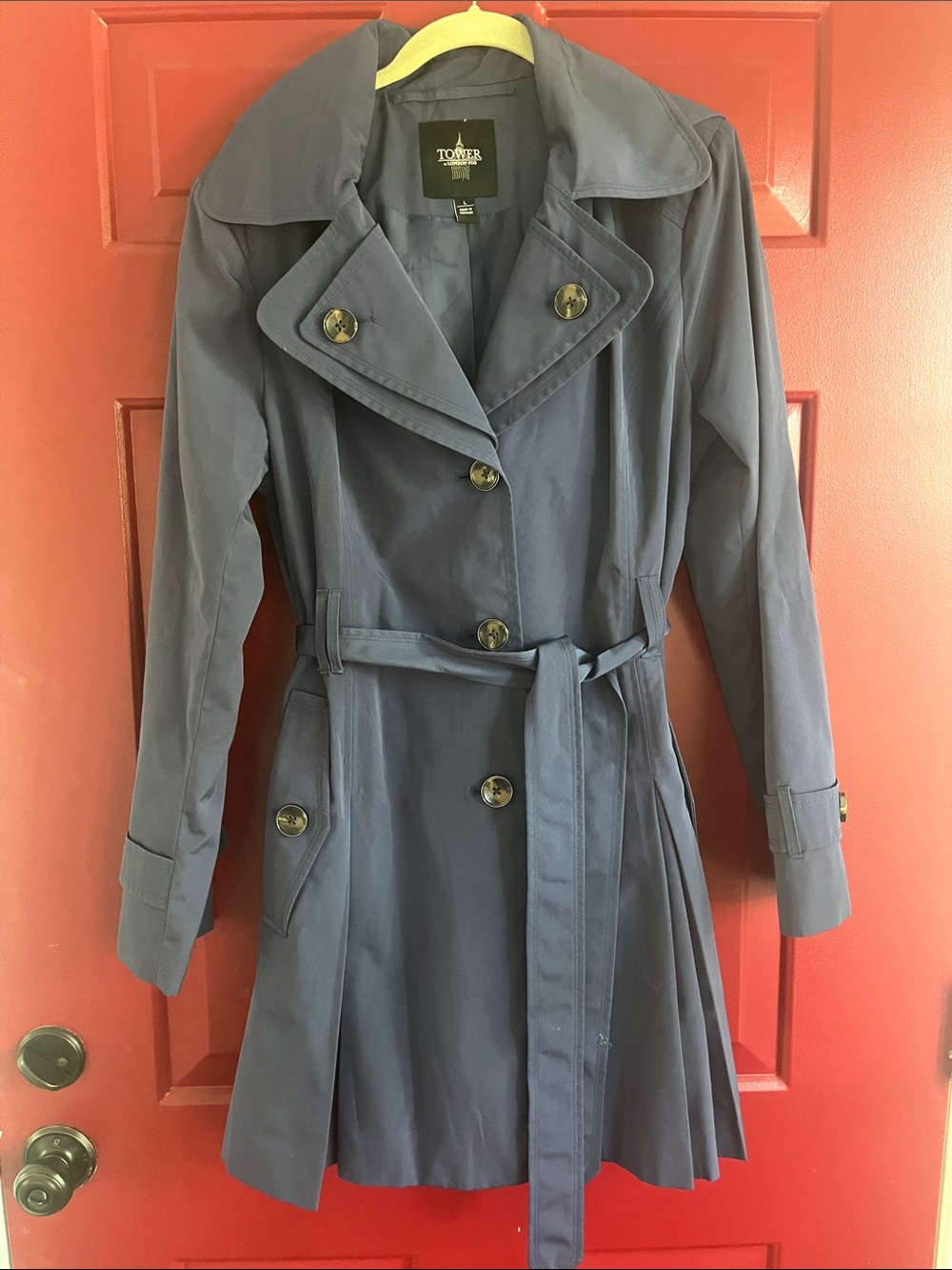 Tower by London Fog Hooded Trench Coat